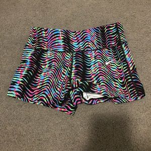 Medium Nike Dri-Fir multi colored spandex shorts